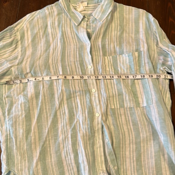 Lem Lem H&M Linen Button Down EUC - Picture 8 of 9